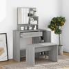 Day and Night - Day and Night Sonoma Gray Dressing Table Set 86.5x35x136 Cm