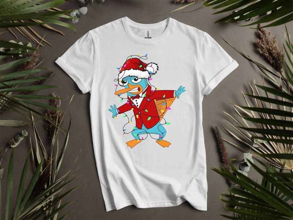 

Funny Santa Perry the Platypus T-shirt T shirt Men Women Unisex Tshirt K491 4XL