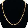 Punk Flower Charm Chain Necklaces 5mm Female Gold Silver Color Stainless Steel Box Chain Link Necklace For Women Jewelry Gift