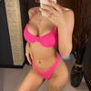 2026 New Ribbed Underwired Bikini Female Swimsuit Women Swimwear Two-pieces Bikini Set Thong Bather Bathing Suit Swim V2697