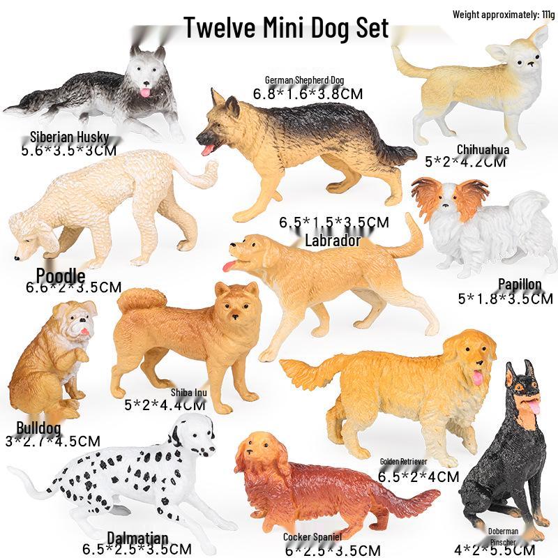 Kids' Educational Farm Animal Figurine Set: Cow, Chicken, Duck, Goose, Pig, Goat