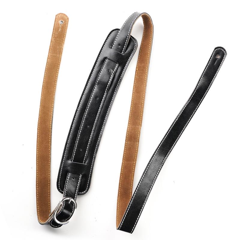 Leather Guitar Strap for Electric, Acoustic, Bass & Folk Guitars - Universal Fit