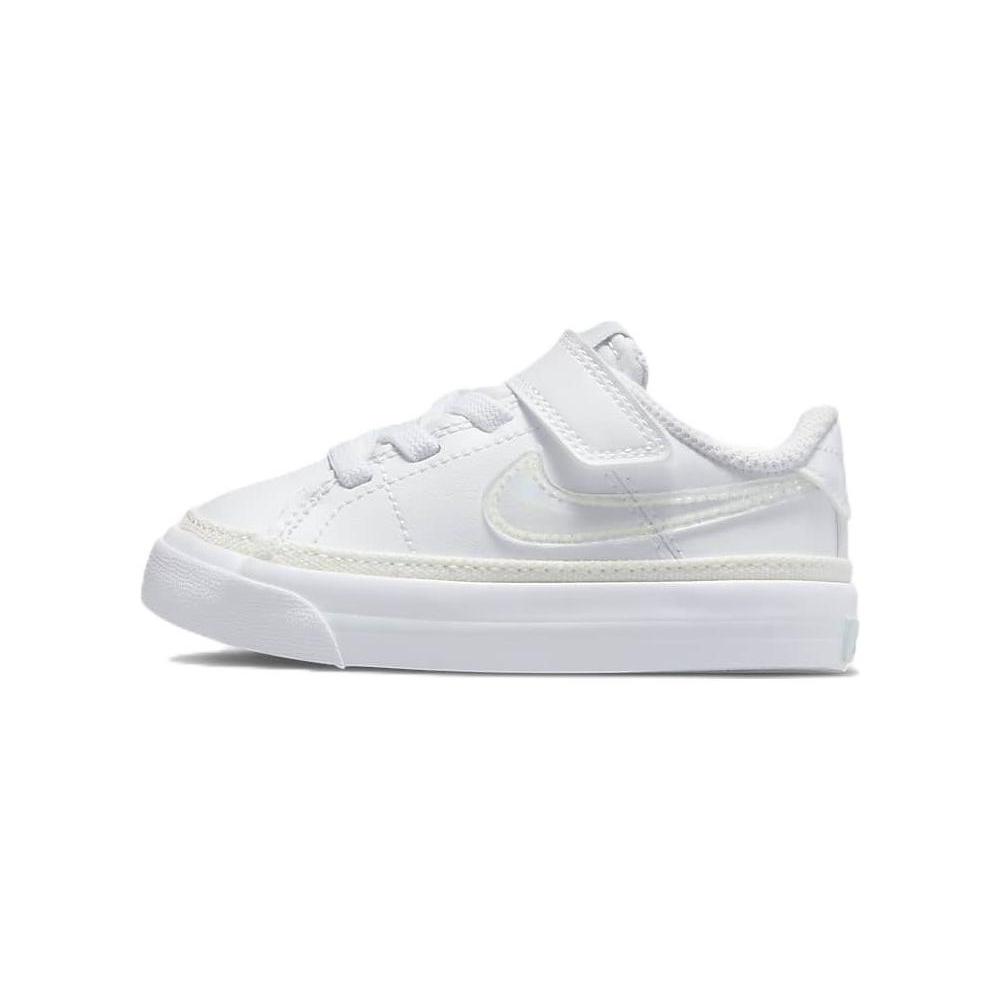 

Nike Court Legacy TD Leather Slip Resistant Cushioning Low top Skateboard Shoes White Infant And Toddler DA5382-114 23.5