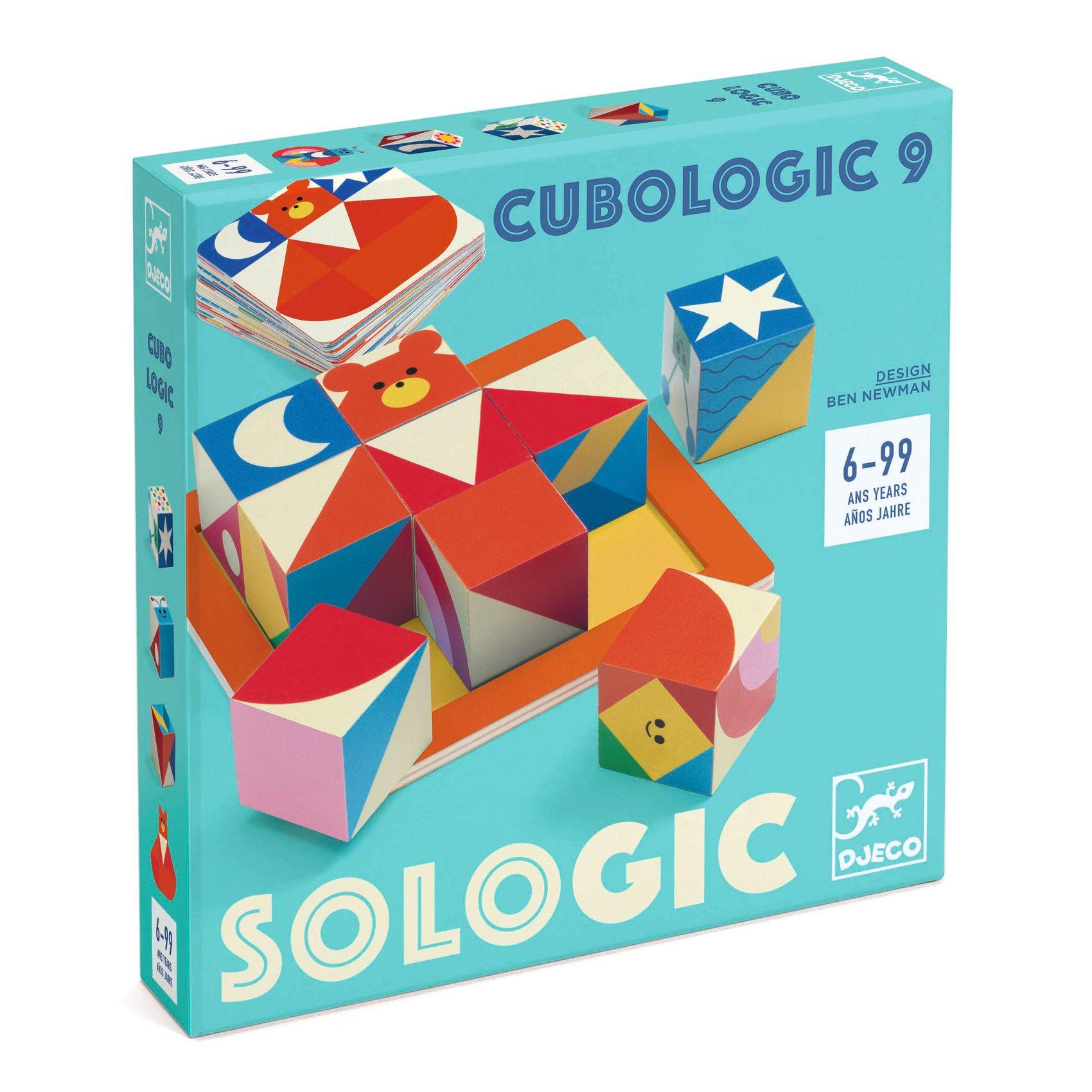 DJECO Cubologic 9 Board Game (Recommended for ages 6+)