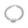 Titanium Steel Waterproof Men's Grooved Five-Pointed Star NK Chain Bracelet Fashion New Hip Hop Trend Hand Jewelry Accessories