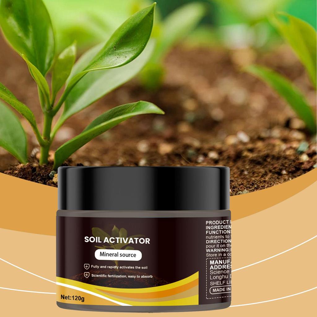 Activador de Suelo Profesional 120g Potencia la Absorción de Nutrientes Activador de Suelo Para Reducir la Acumulación de Sales Para Césped Invernadero Balcón