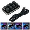 USB Wired Mini Keyboard RGB Black 8 Keys Custom Programmable Game Mechanical Gaming Keyboard Shortcut Keypad Key O7B2