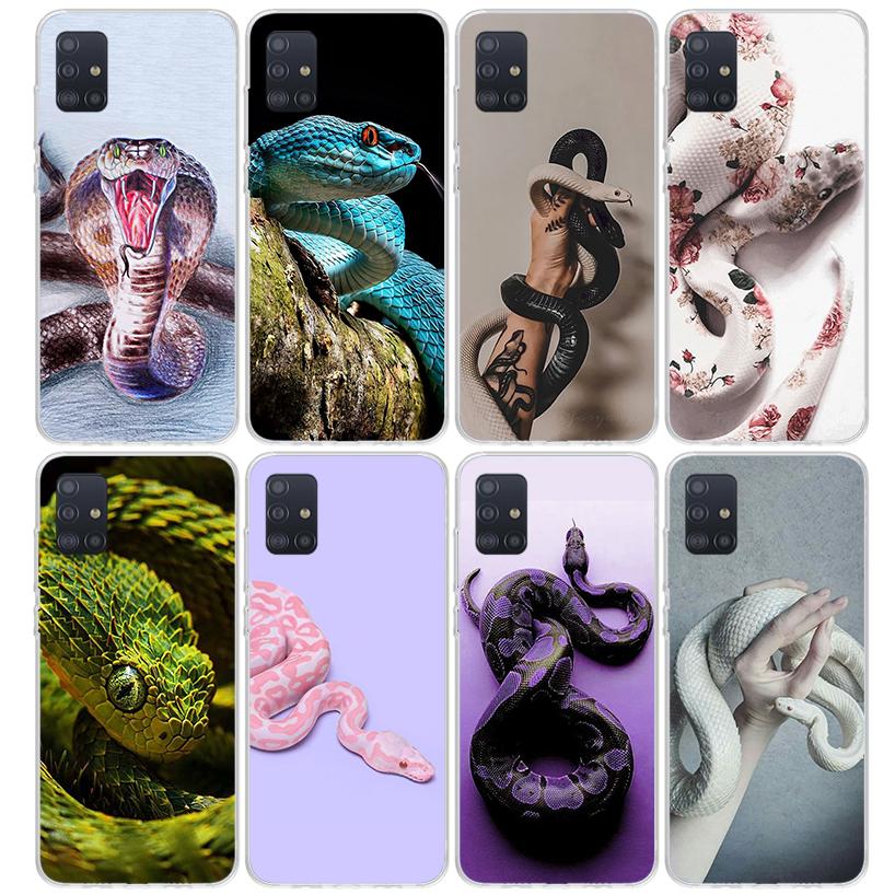 Animal Leather Snake Scales Phone Case For Samsung Galaxy A52 A51 A50S A32 A22 A12 A02S A72 A71 A31 A70 A30S Note 20 Ultra 10 Pl