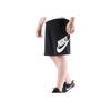 Nike Large Logo Print Drawstring Straight-Leg Sport Shorts Men Shorts Black AT5268-010