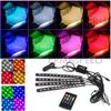Motorcycle LED Atmosphere Light Neon Strip RGB Remote Voice Musical Control Glow Decorative Lamp Flexible Blinkers