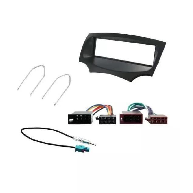 Car Stereo Radio Fascia Panel ISO & Aerial Fitting Kit For Ford KA Black 2009-16
