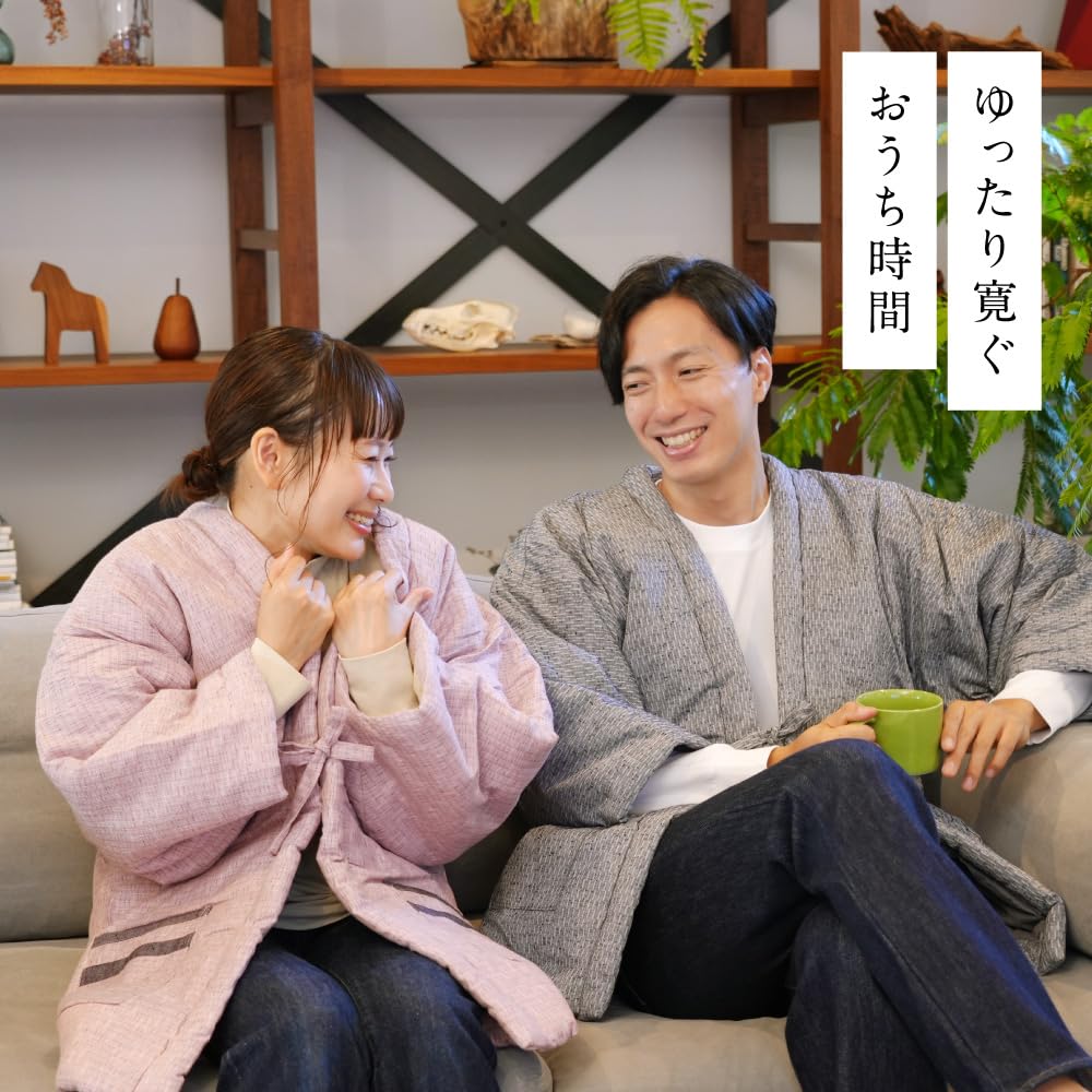 Tayutaf Made in One Size Fits Chanchanko Polka x Women's Hanten, Japan, Kurume, Cute, Women's Tsumugi, All, Rokka/ROCCA (Natural Dots, Off-White