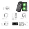 1 Pc Green 12V/24V Rocker Toggle Switch With Jump Wire for Car Boat Truck Marine Yacht Trailer Tractor Jeep YJ JK Vans SXS Battery Switches5