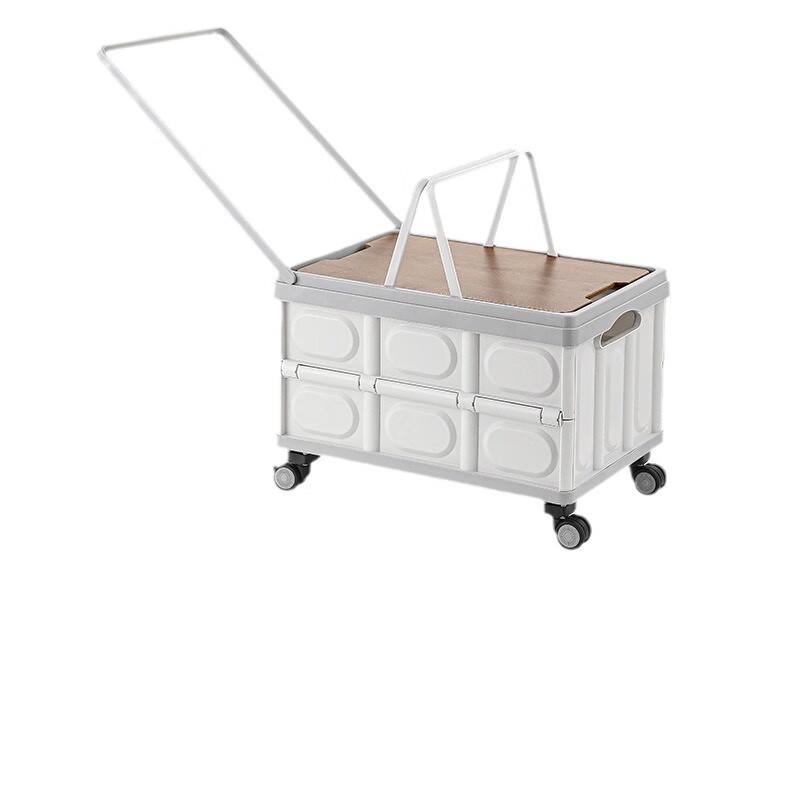Foldable Outdoor Storage Box Trolley 50L