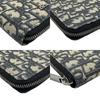 Used DiorBifold Wallet black/Navy Cotton/fabric Unisex