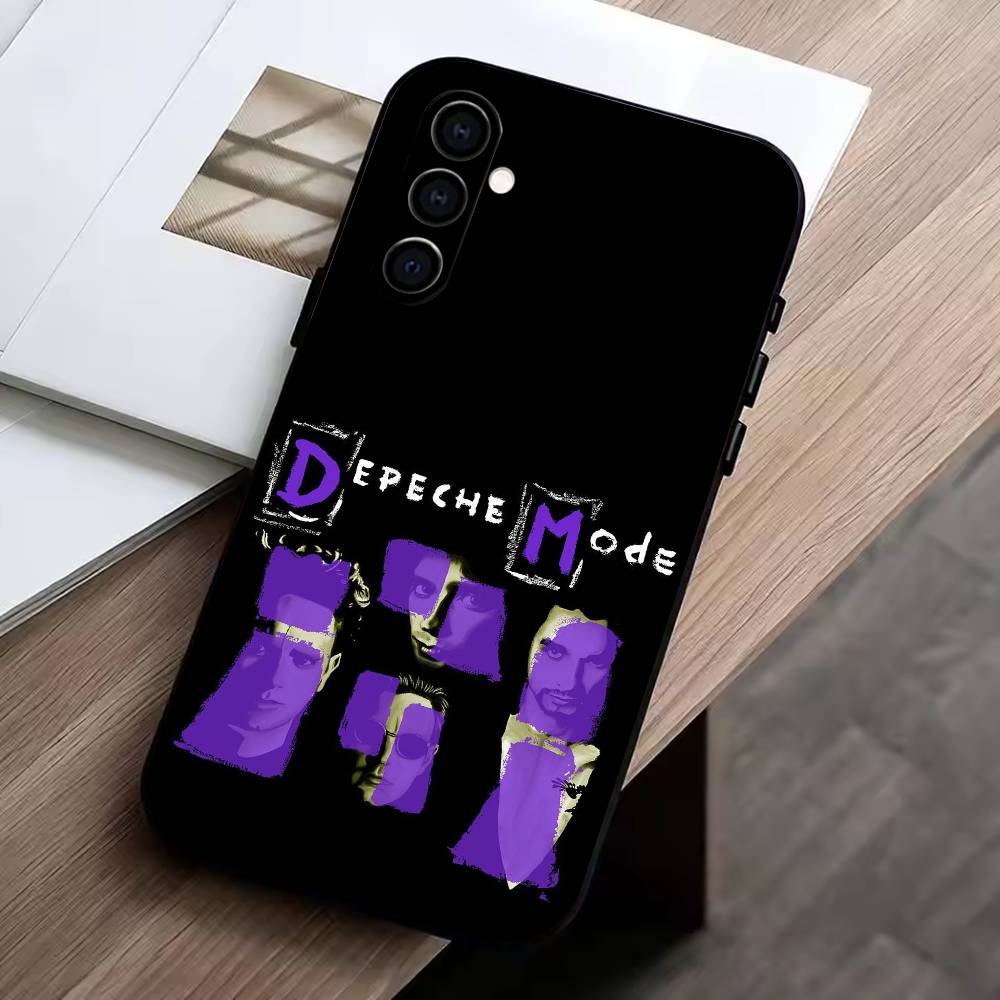 

DM-Depech Band Mode Phone Case For Samsung Galaxy A73,A72,A71,A70,A53,A52,A51,Others Soft Black Cover Samsung a51 4g
