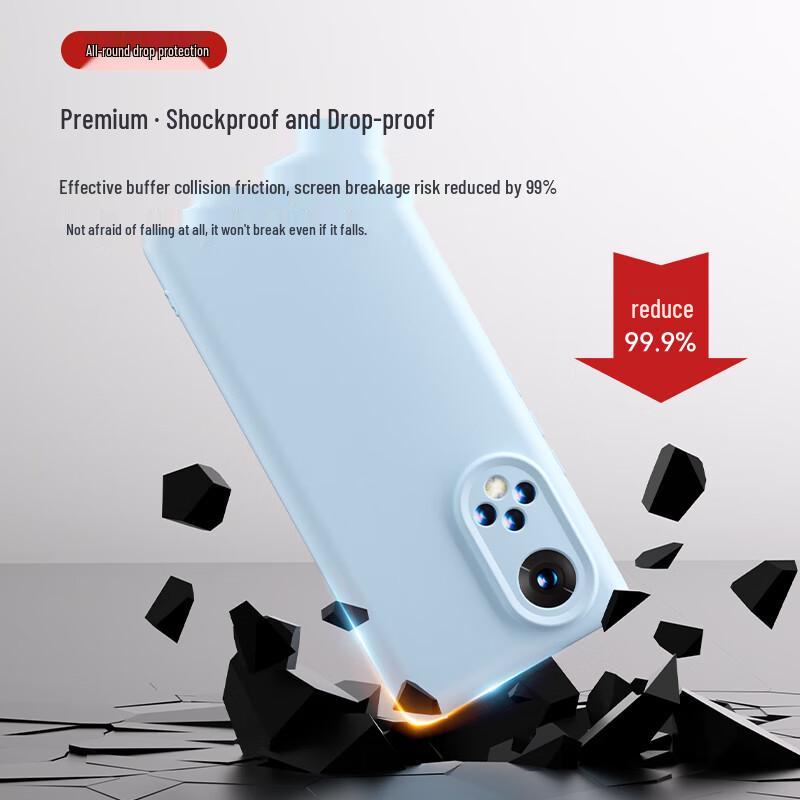 Shangsu Liquid Silicone Phone Case for Honor 50/50 Pro & Huawei Nova 9/9 Pro