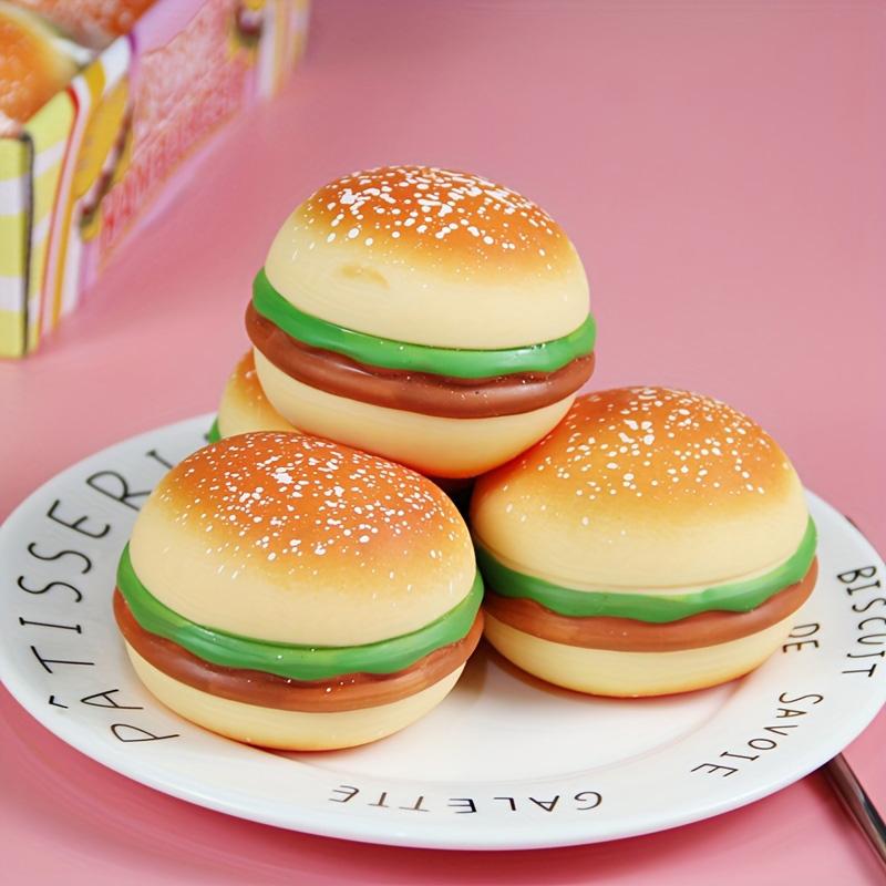 Simulation Hamburger Decompression Stress Relief Taba Squishy Toys Super Soft Pinching Cookies Fidget Toy For Anxiety Relaxation