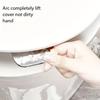 1pc Solid Color Toilet Seat Lift Handle,Plastic Toilet Seat Lifter, Practical for Avoiding Contact with The Toilet Lid, Easy to Install, Self-Adhesive