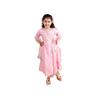 Pspeaches Girls Printed Angrakha Pure Cotton Kurta Set (Pink8 0Y)