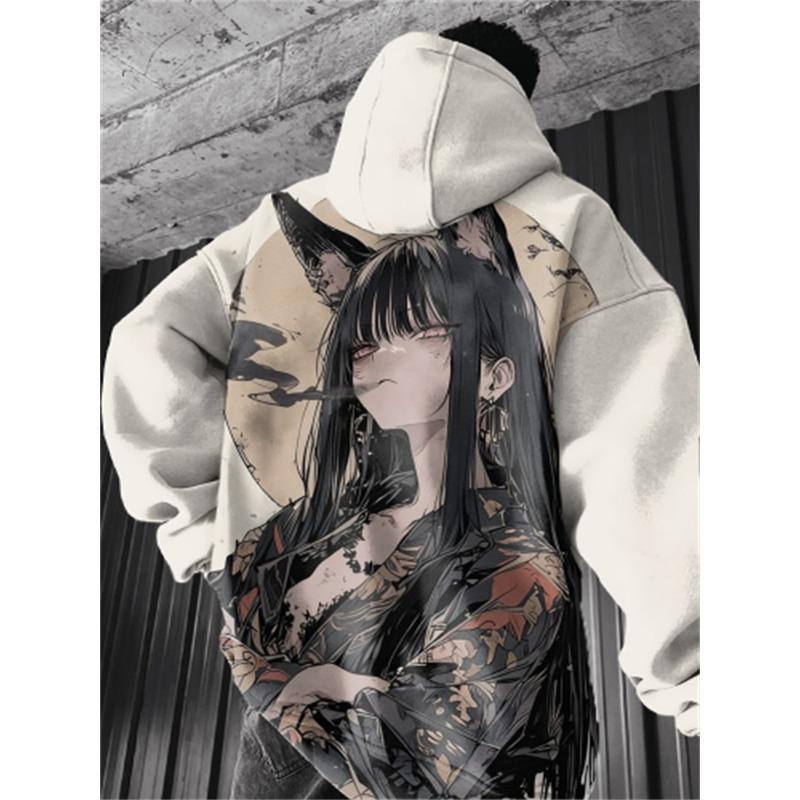 2024 Men's Hoodies Anime Character Sweatshirt 3D Sexy Girl Printed Men Women Hip Hop Tracksuit Pullover Harajuku Men Hoodie Coat