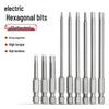 Hex Bit Set for Drills: Super Hard S2 Industrial Extended Screwdriver and Wrench Bits