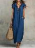 Boho-Maxikleid mit Fledermausärmeln: Elegante Sommer mode für Damen