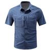 Men's Multi-Pocket Quick-Drying Breathable Workwear Shirt for Spring/Summer 2026