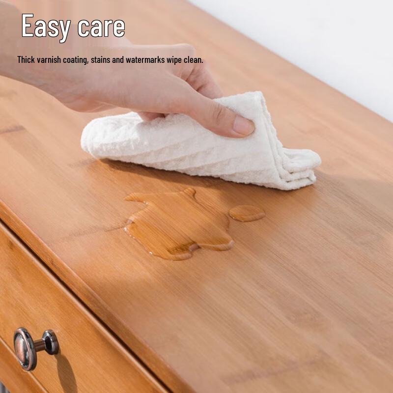 Modern Freestanding Storage Cabinet with Doors & Drawers