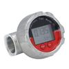 1 Inch Flow Meter LCD Display Digital Turbine Flow Gauge High Accuracy Flowmeter for Diesel Gasoline Water Maximum 20MPa