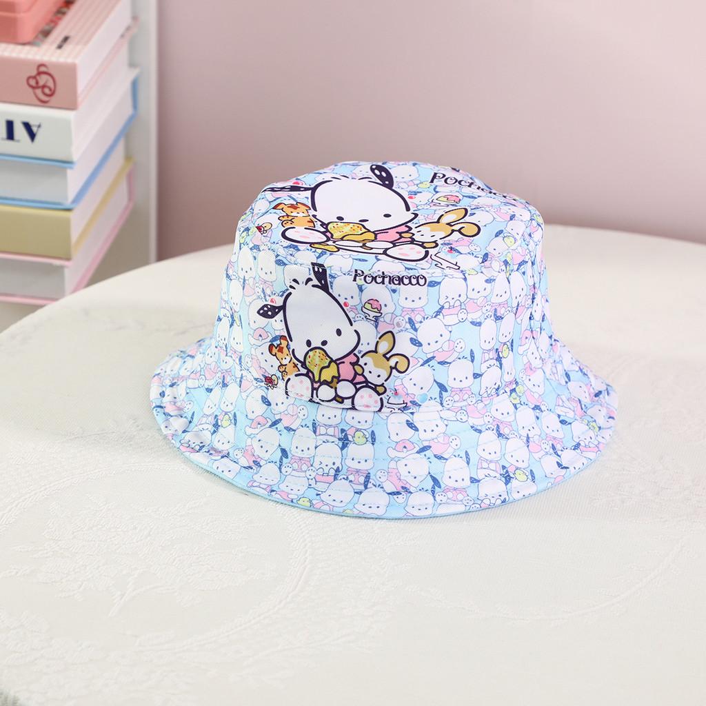 Stitch Kuromi Cartoon Print Fisherman Hat With Uv Protection For Outdoor Sun Shade