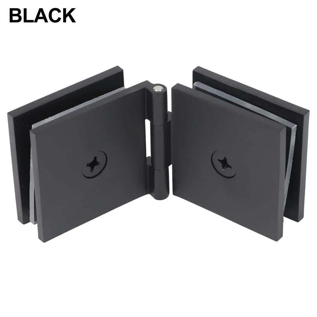 Glass Clamp Shower Door Hinge DIY Friendly Easy Installation Modern Look Mounting Hardware Bathroom Renovation