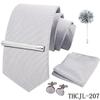 Men'S Business Dress Tie 5-Piece Groom Best Man Dress Accessories Gaowei Dense Jacquard Tie Worker