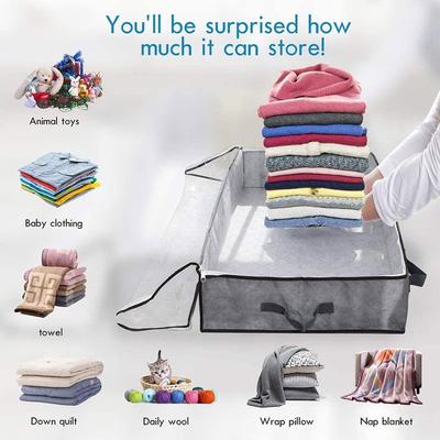 Under Bed Storage Bag for Portable Foldable Quilt Bag Wardrobe Clothes Storage Box Dustproof Organizer Large Capacity New