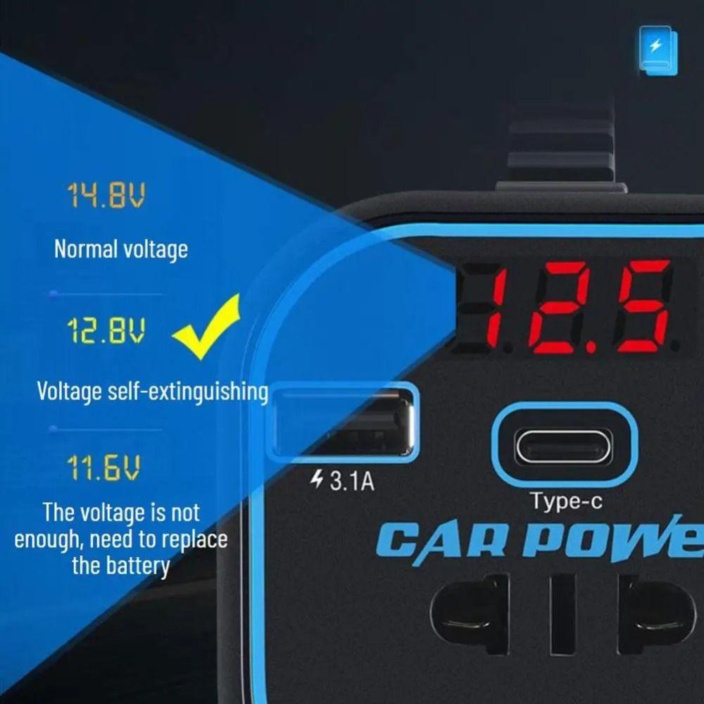 Universal Vehicle Mounted Inverter 12V24V Auto Charger Socket Part Car Power Converter  Auto