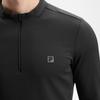 Fila Fitness Dark Pioneer Solid Color Stand Collar Fleece Long Sleeve T-Shirt Men Tops A11M541206FBK