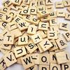 100Pcs Wooden Alphabet Tiles Letter Number Bolcks DIY Crafts Kid Educational Toy