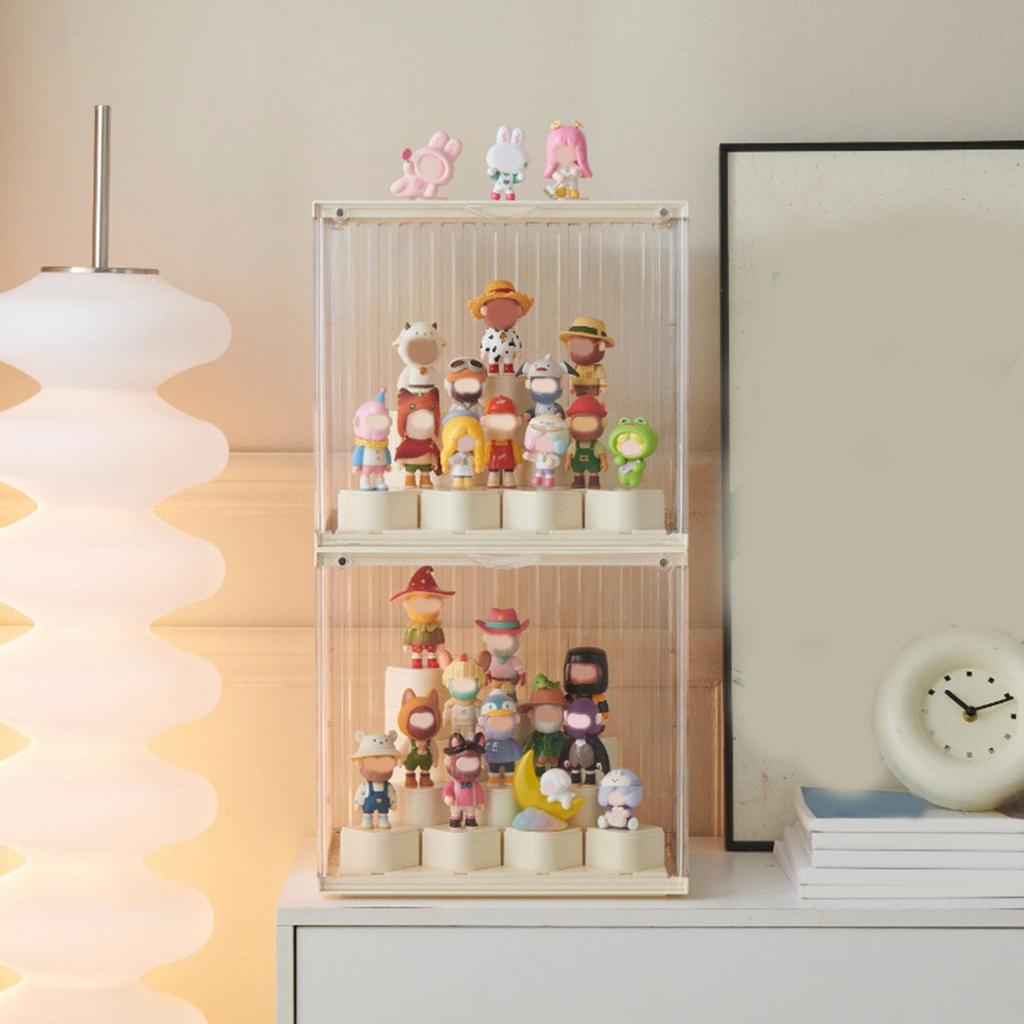 Clear Showcase for Figures, Storage Container, Display Stand