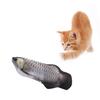 Electric Fish Cat Toy With Catnip Funny Interactive Pet Pillow Chew Bite Kick Toy for Cats