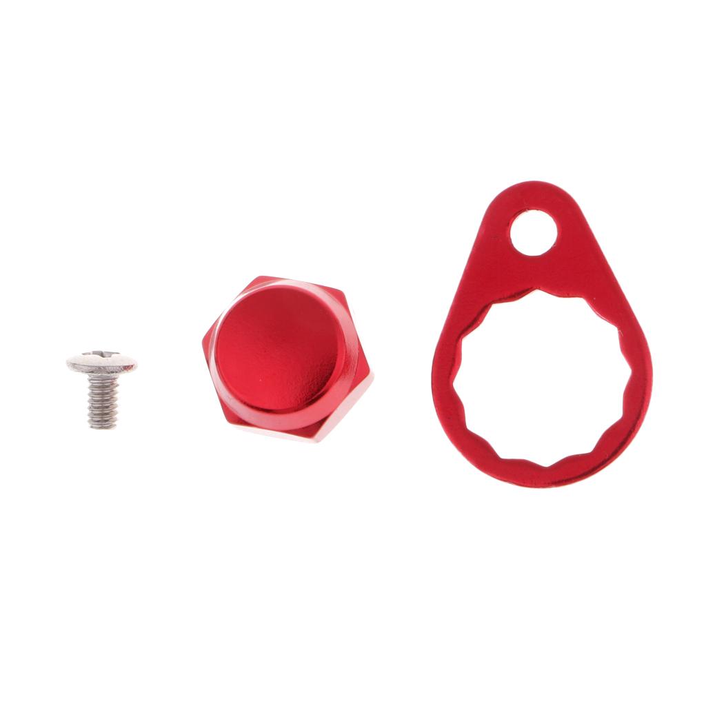 Anti-rust Fishing Reel Handle Crank Nuts Plate Screw Cap for S/D/A Baitcasting Reels