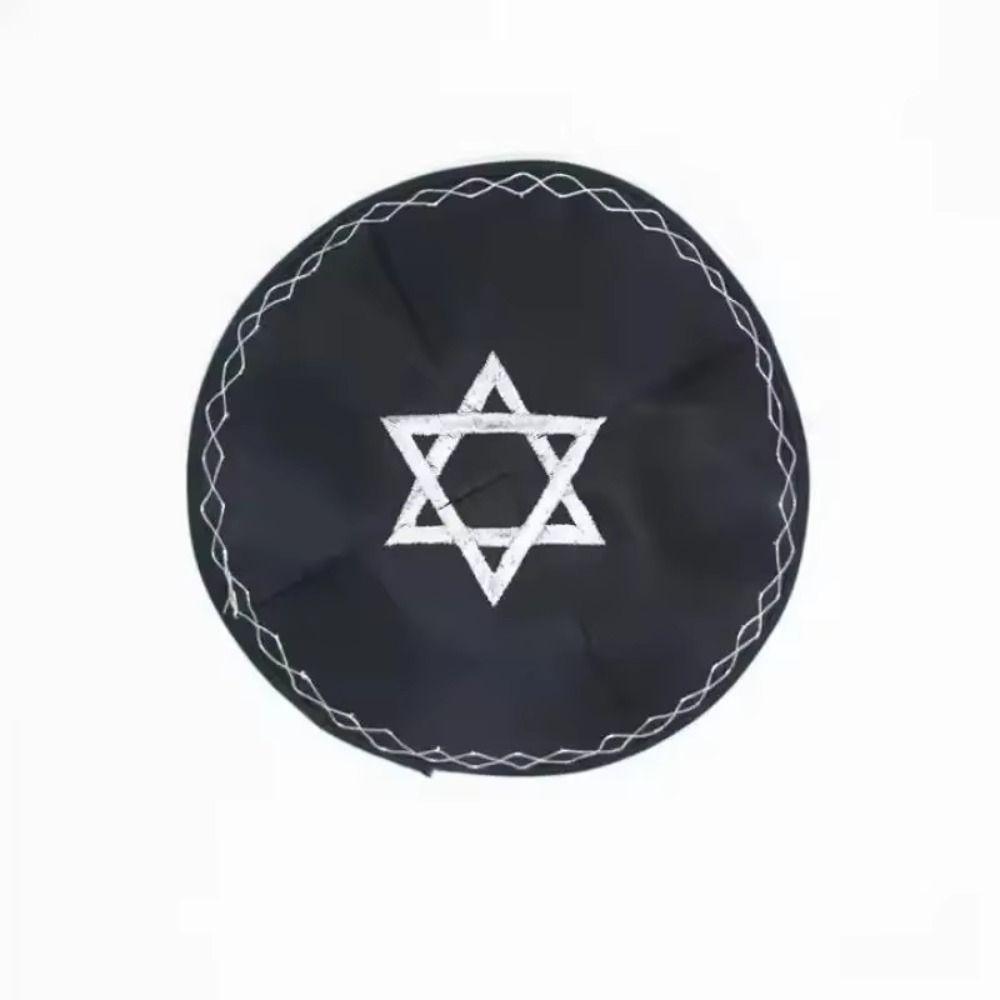 Design Ricamato Kippah Ebraico Forma Rotonda Cappello Berretto Nuovo Cappello a Pullover Evento Etnico