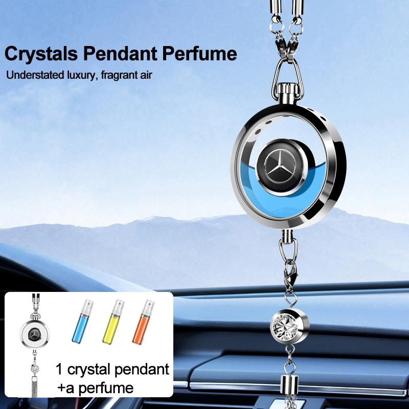 Car Logo Perfume Pendant Air Freshener Hanging Perfume Interior For Mercedes Benz A/B/C/E/S Class W206 W220 W205 W211 W212 W201 OS5