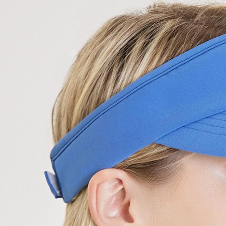 J.JANE Simple Color Embroidered Sun Cap (Blue)