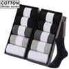 10 paires grande taille hommes chaussettes coton haute qualité noir blanc affaires doux respirant hiver mâle longues chaussettes nouveau Style