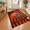 Cleveland Browns Custom Name Personalized Rug Non‑Slip Doormat Floor Carpet Housewarming Birthday Gift for Family Friends