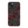 Retro Floral Rose Art Print Phone Case for iPhone 17 16 15 14 13 12 11 Series Pro Max Plus Double Layer Protection