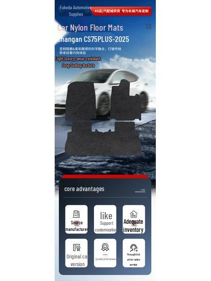 Changan CS75 PLUS 2025 Custom Full Coverage Car & Trunk Floor Mats