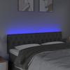Vidaxl Zagłówek Do Łóżka Z Led, Ciemnoszary, 160X7X78/88 Cm, Tkanina