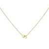 14K Gold Plated Stainless Steel A-Z Heart Initial Necklace Gold Silver Personalized Clavicle Gift for Women Unisex