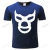Fashion Tshirt Men Cotton Brand Teeshirt Blue Demon T Shirt Blue Mexico Mask Demon Wrestling Libre Lucha High Quality Tshirts